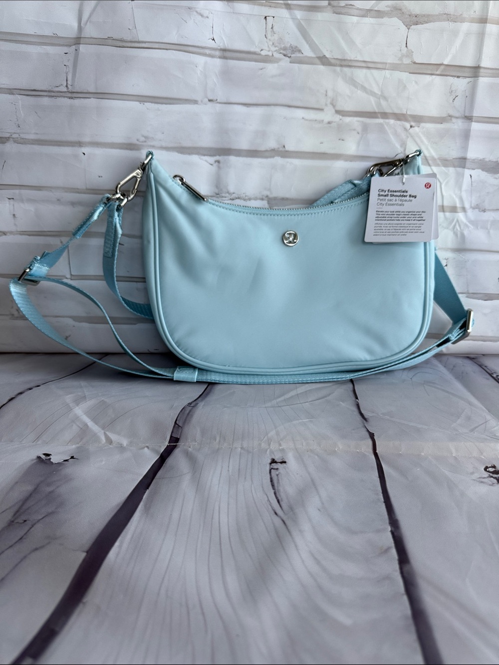 lululemon athletica City Essentials Small Shoulder Bag in Foam and Silver
